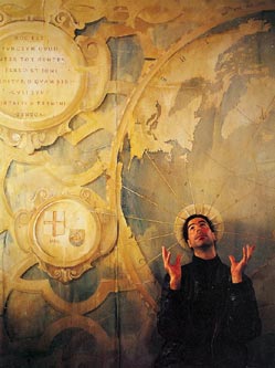 Photo of John and Mural (link)